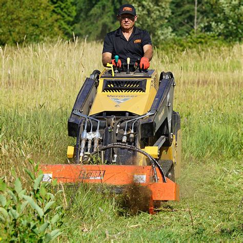 cat track skid steer flail mower|flail mower attachments.